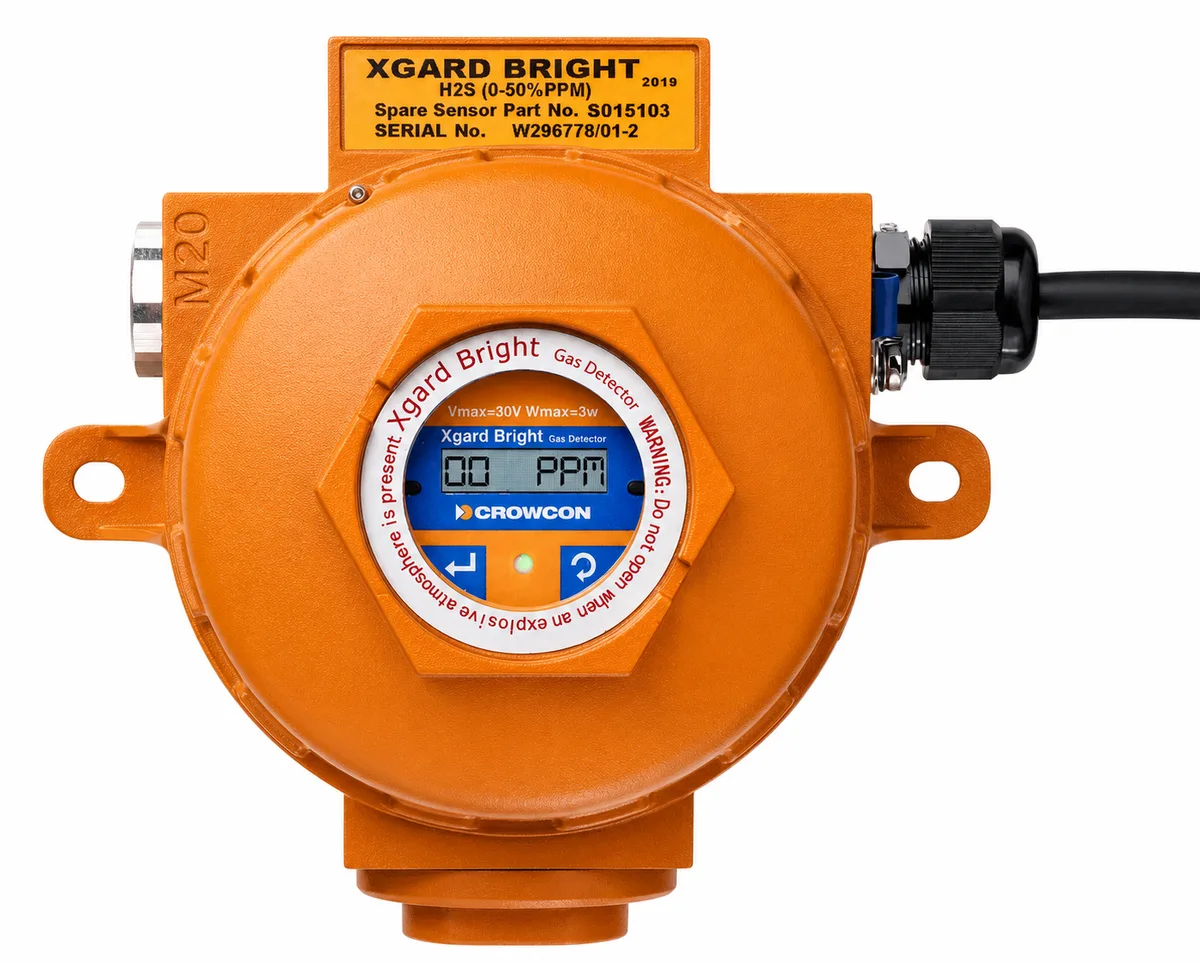 Crowcon Xgard Bright Fixed Gas Detector Crowcon Xgard Bright Fixed Gas Detector with MPS™, infrared, catalytic bead, and electrochemical sensing technologies for continuous monitoring of flammable gases, toxic gases, oxygen, and carbon dioxide in marine, offshore, and industrial environments.