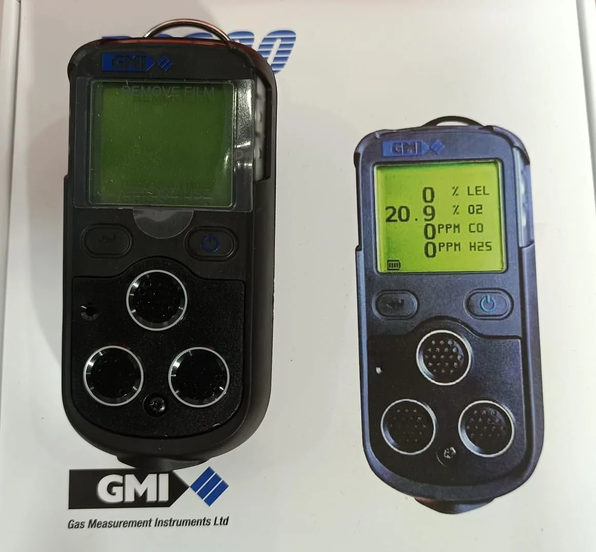 GMI PS200 Multi Gas Detector GMI PS200 portable multi gas detector for monitoring oxygen, carbon monoxide, hydrogen sulphide, and combustible gases in marine and industrial environments.